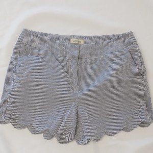 British Khaki Striped Shorts size 6